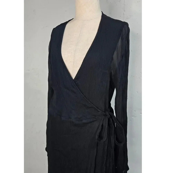 Boden Long Sleeve Wrap Maxi Dress size 8 - Picture 5 of 10